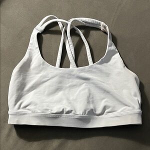 Classic light grey Strappy Sports Bra